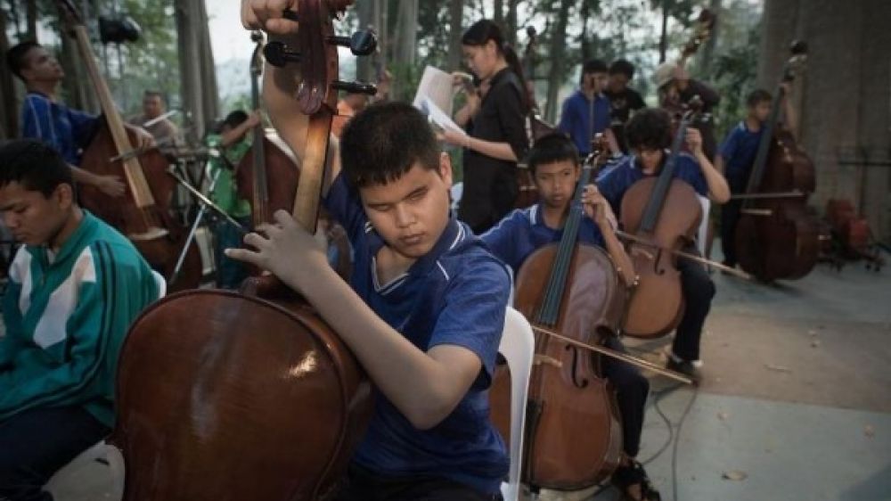 Thai Blind Orchestra dans le parc national Khao Ya&iuml; (source AFP)
