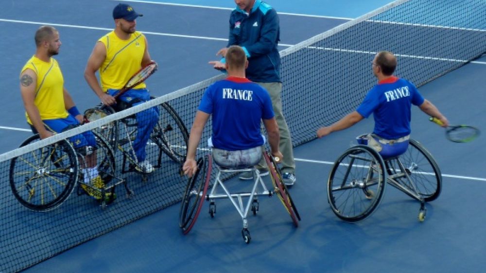 Equipe de France de Tennis Paralympique en 2012. Photo: Thomas Davies. Source: Flickr. Adresse: https://flic.kr/p/fhumND
