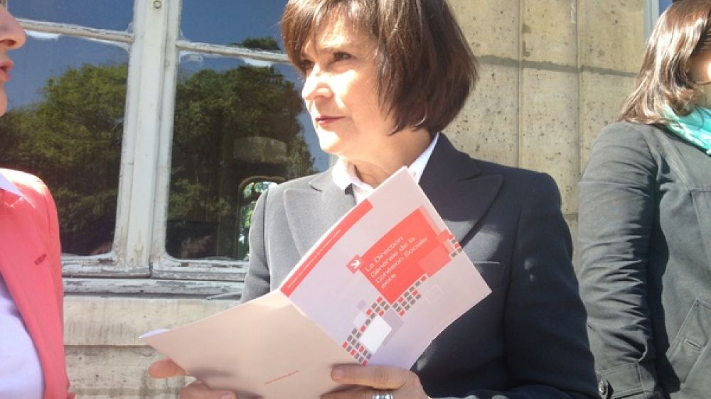 Marie-Arlette Carlotti, lors de la passation de pouvoir le 17 mai.