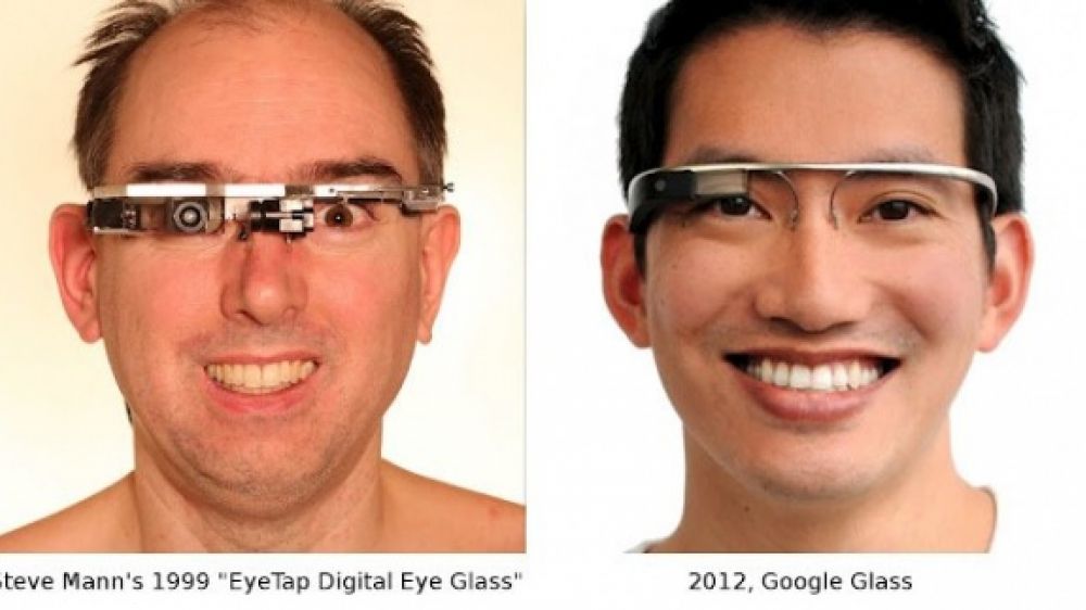 Les digital eye glass de Steve Mann ont inspir&eacute; les lunettes &agrave; r&eacute;alit&eacute; am&eacute;lior&eacute;e de Google.