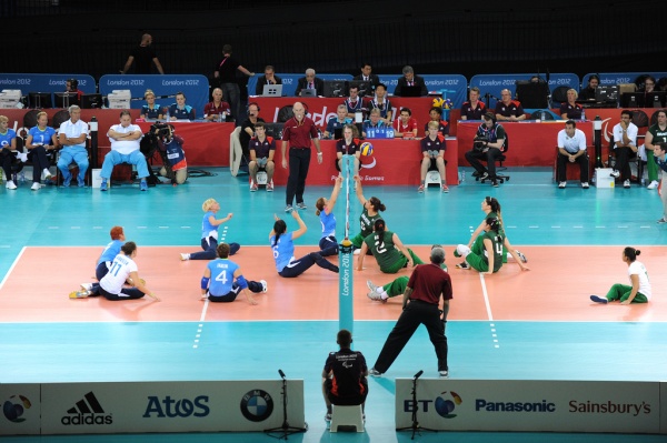 Match de volley assis féminin aux Jeux de Rio