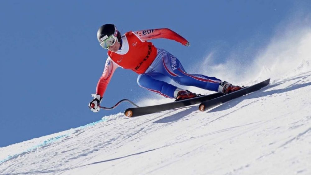 Marie Bochet a remport&eacute; la m&eacute;daille d&#039;or en descente &agrave; Tignes