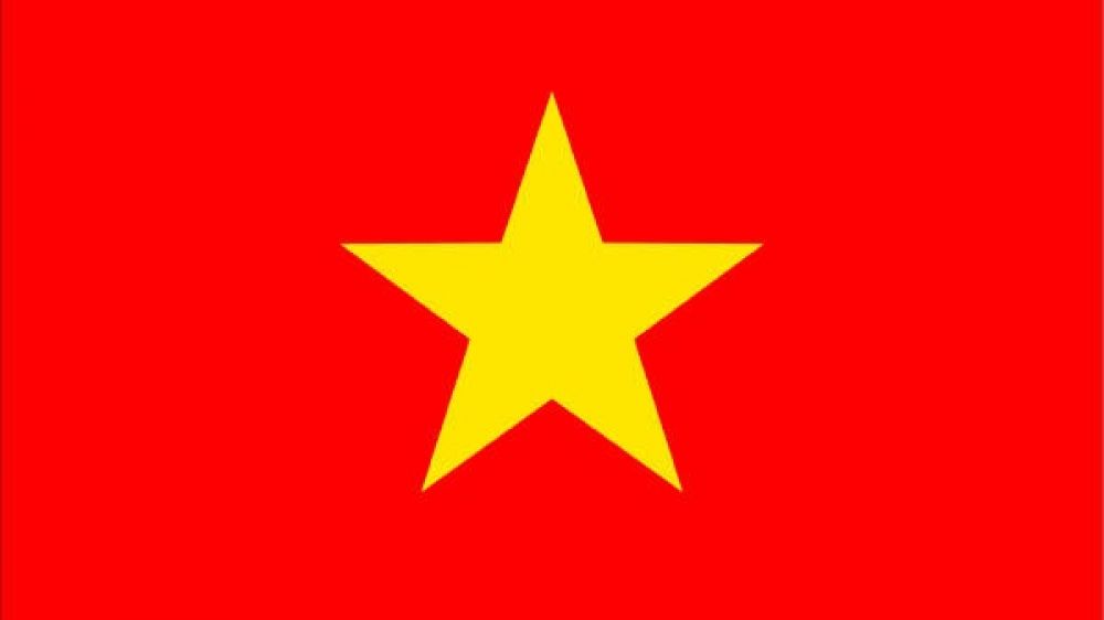 Le drapeau officiel du Vietnam.